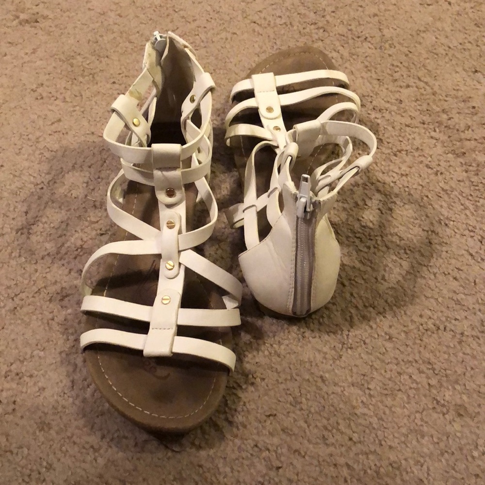 White Strappy Sandals